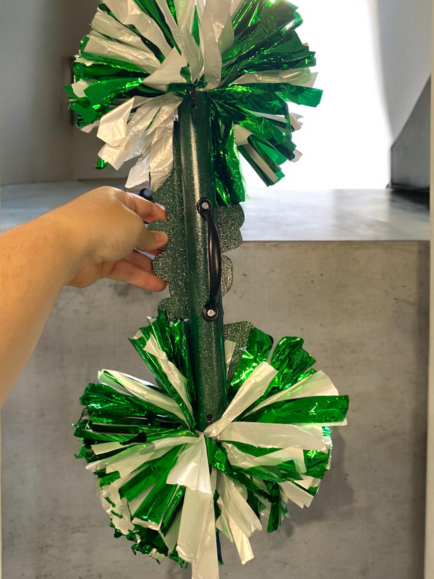 Go Team Sign - Custom Cheer Stick  -Game Day Signs - Pom Pom Sign - Custom Acrylic Cheer Stick Personalized Name Cheer Sign - Sport Mom Sign