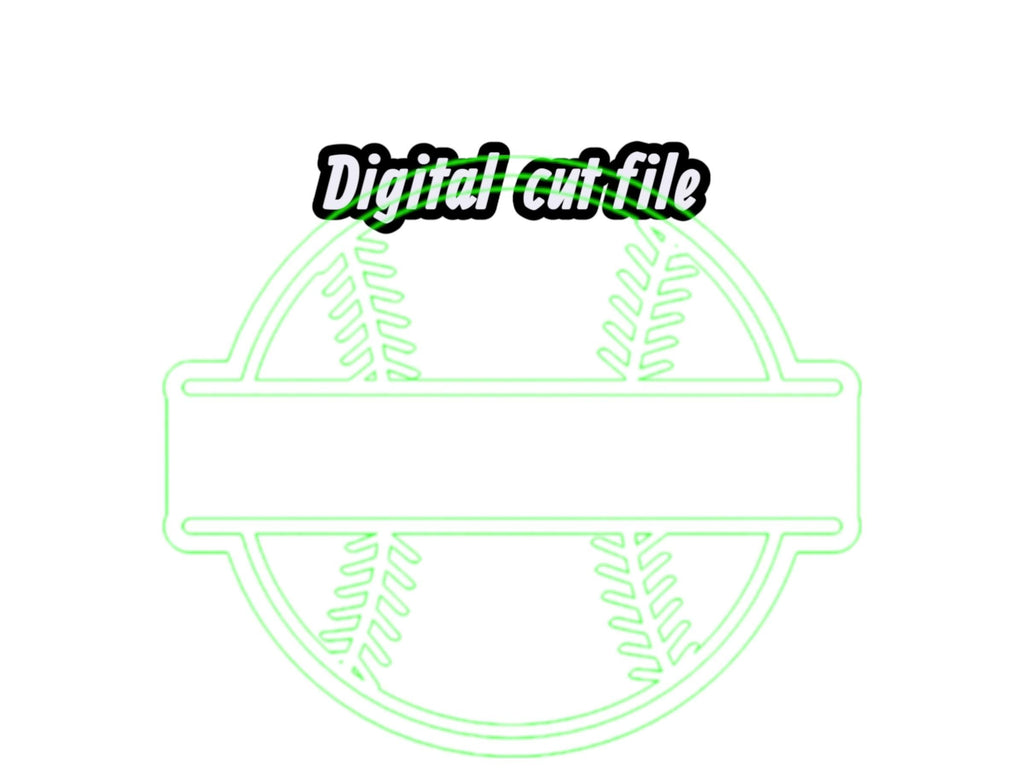 Baseball Cheerstick SVG - Image Used to Cut Wooden Cut out for Baseball Cheer Stick
