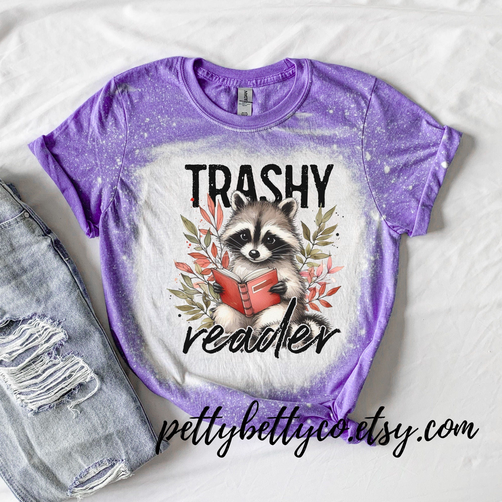 Trashy Reader Shirt - Cute Racoon Shirt - Feral Reader Shirt - Smut Shirt - Romance Book Reader Shirt - Book Worm Shirt - Shirt for Reader