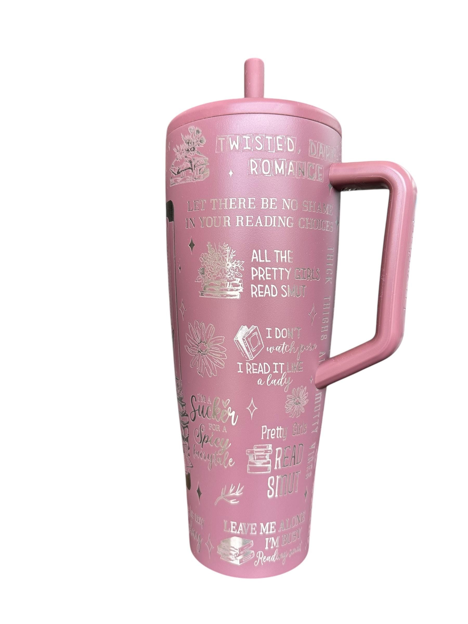 Smut Queen Brumate Tumbler - Dark Romance Reader Tumbler -  Engraved Cup - Custom Engraved  40oz tumbler with handle - Romance Book Theme