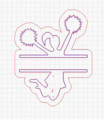 Cheer Pompom Stick SVG Cut File | DIY Cheerleader Spirit Stick Template | Laser & Cricut Compatible | Personalized Cheer Design Download