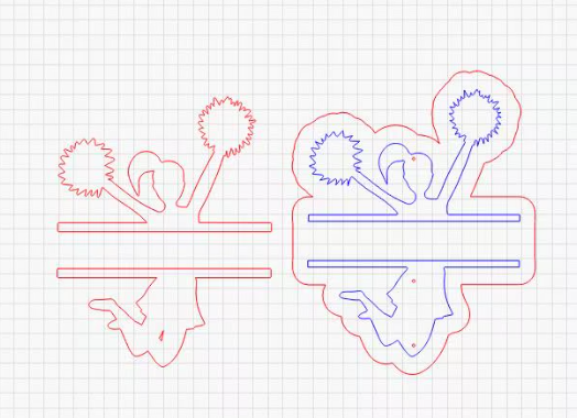 Cheer Pompom Stick SVG Cut File | DIY Cheerleader Spirit Stick Template | Laser & Cricut Compatible | Personalized Cheer Design Download