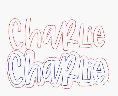 Custom text Cut File - Custom SVG for Cheerstick Name - Choose font- Digital Download