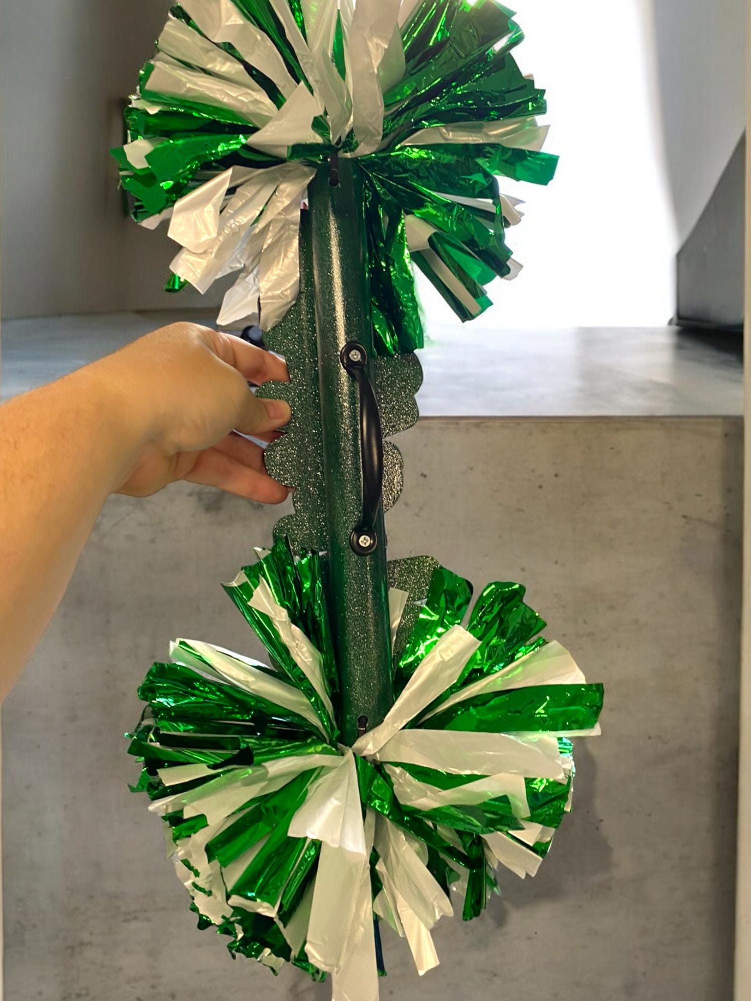 Red Black Cheer Stick - Custom Cheer Stick  -Game Day Signs - Pom Pom Sign - Cheer Stick - Personalized Name Cheer Sign - Sport Mom Sign