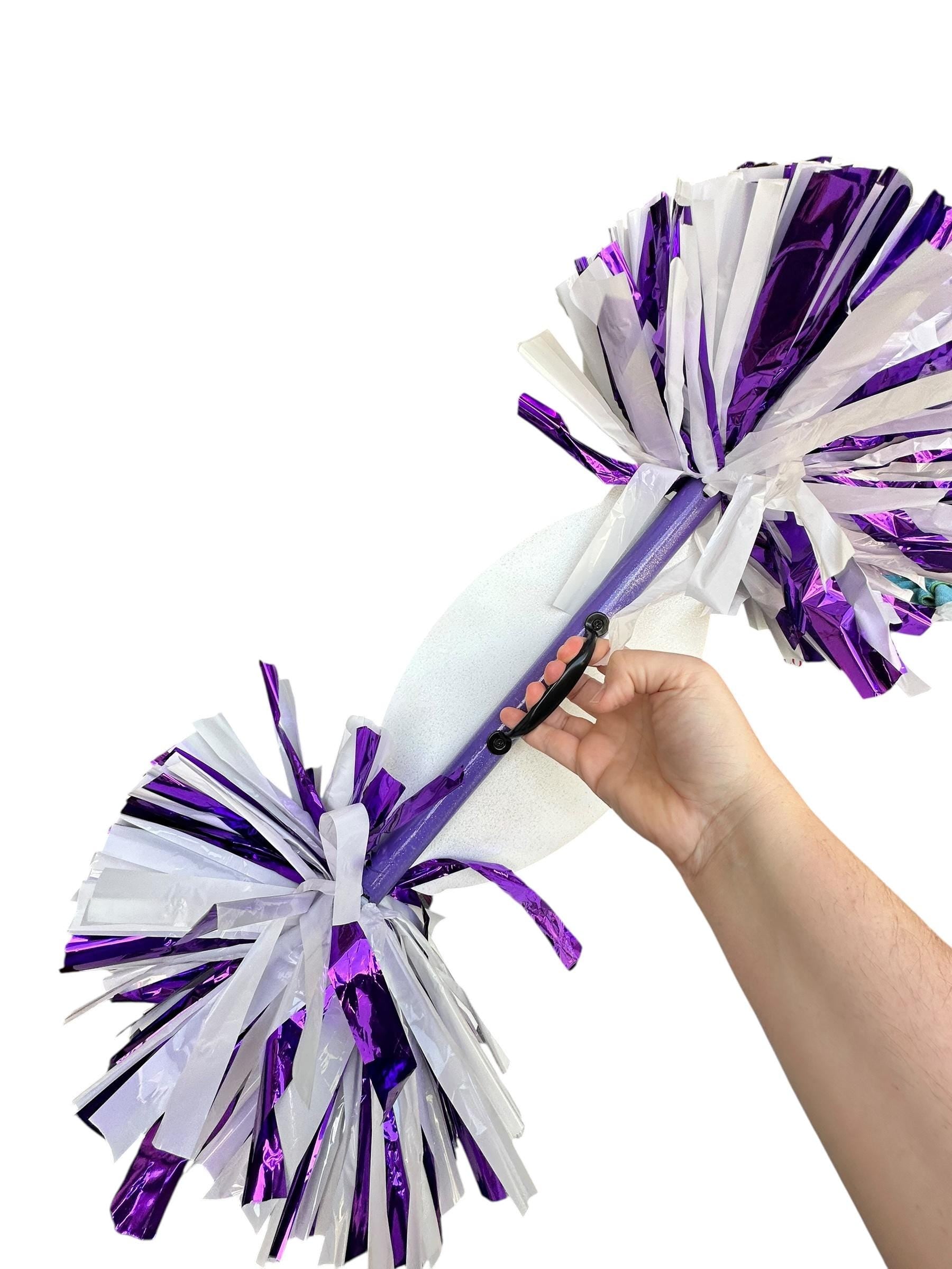 Football Cheerstick - Football Pompom Sign - Game Day Signs - Custom Acrylic Cheer Stick - Personalized Name Cheer Sign - Sport Mom Sign