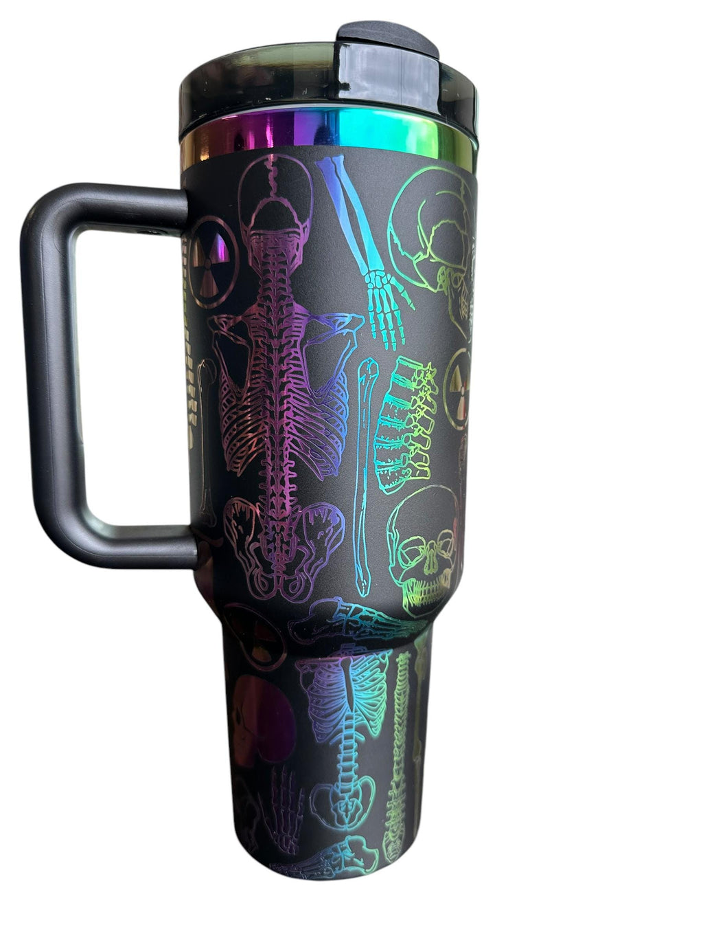 Radiology Tumbler - Radiologist  Gift - X-ray Ortho Tumbler - Xray tech| Xray tumble - 40oz Engraved Tumbler - Halloween - Skeleton Tumbler