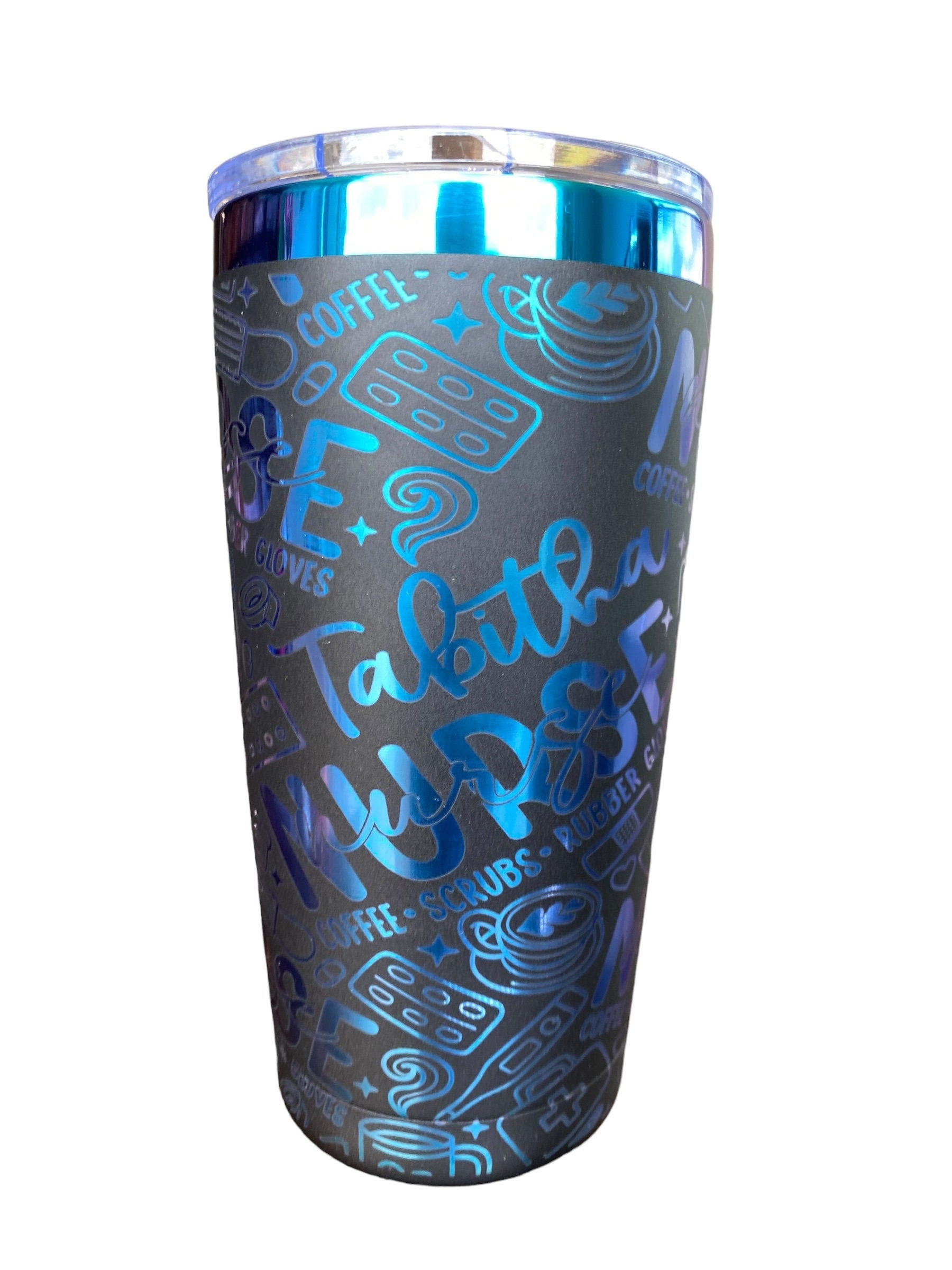 Nurse Tumbler - Engraved Nursing Staff tumbler - 40oz tumbler with handle - Custom RN Tumbler