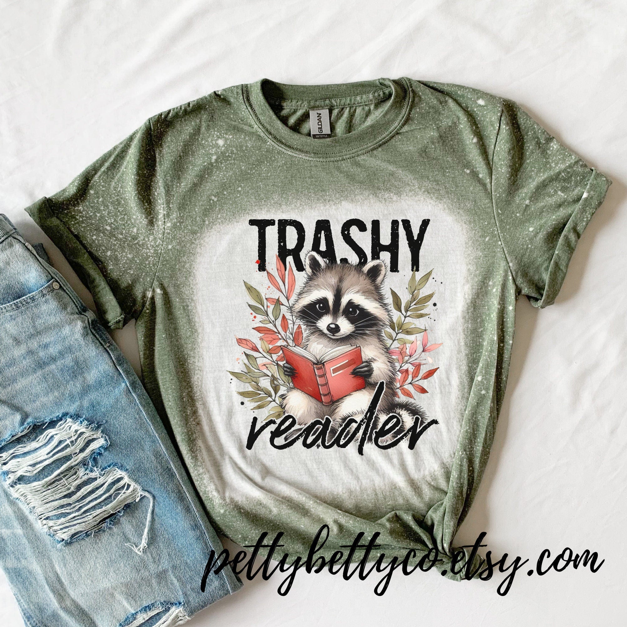 Trashy Reader Shirt - Cute Racoon Shirt - Feral Reader Shirt - Smut Shirt - Romance Book Reader Shirt - Book Worm Shirt - Shirt for Reader