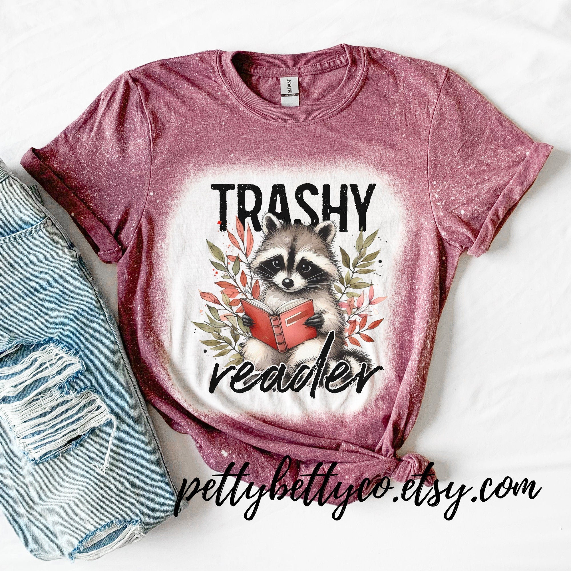 Trashy Reader Shirt - Cute Racoon Shirt - Feral Reader Shirt - Smut Shirt - Romance Book Reader Shirt - Book Worm Shirt - Shirt for Reader
