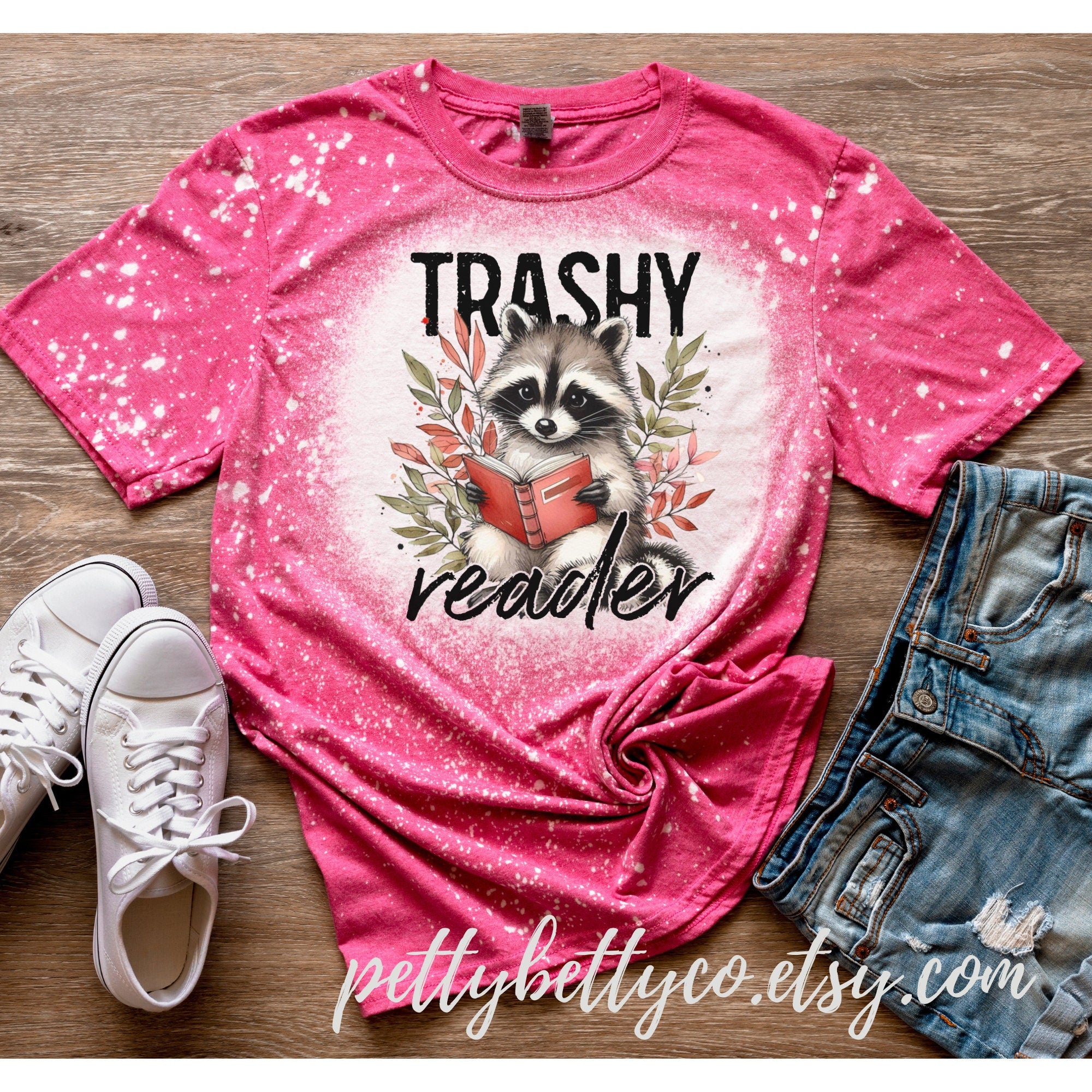 Trashy Reader Shirt - Cute Racoon Shirt - Feral Reader Shirt - Smut Shirt - Romance Book Reader Shirt - Book Worm Shirt - Shirt for Reader
