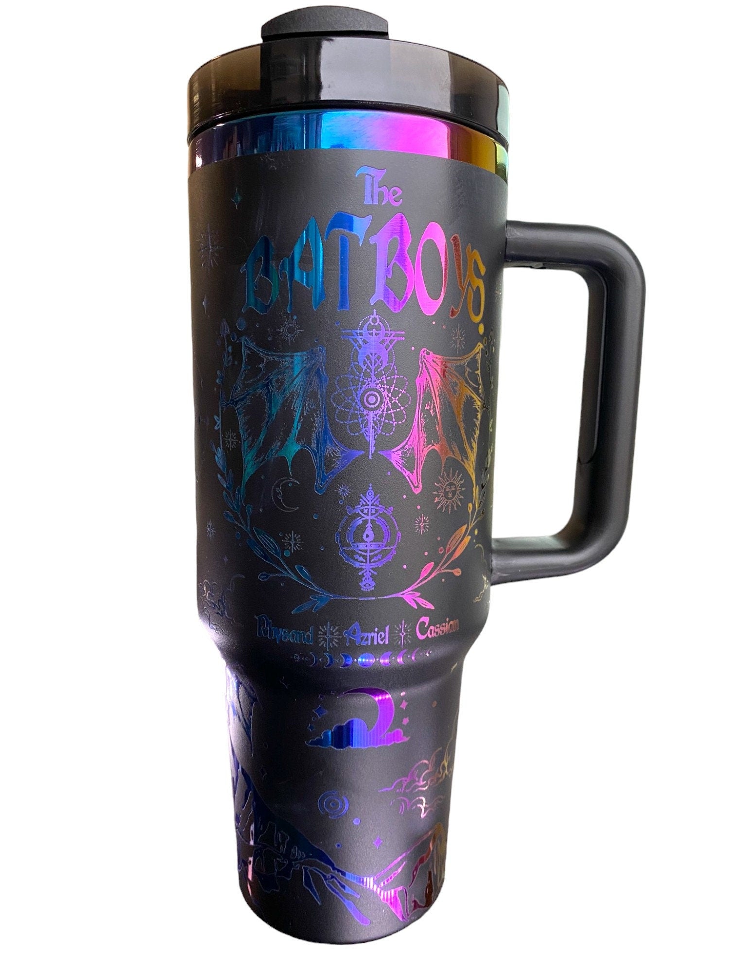 Bat Boys Tumbler - Wing Span Tumbler - engraved ACOTAR tumbler - High Lord Of the Night Court - Velaris Tumbler -Rhysand Azriel Cassian cup