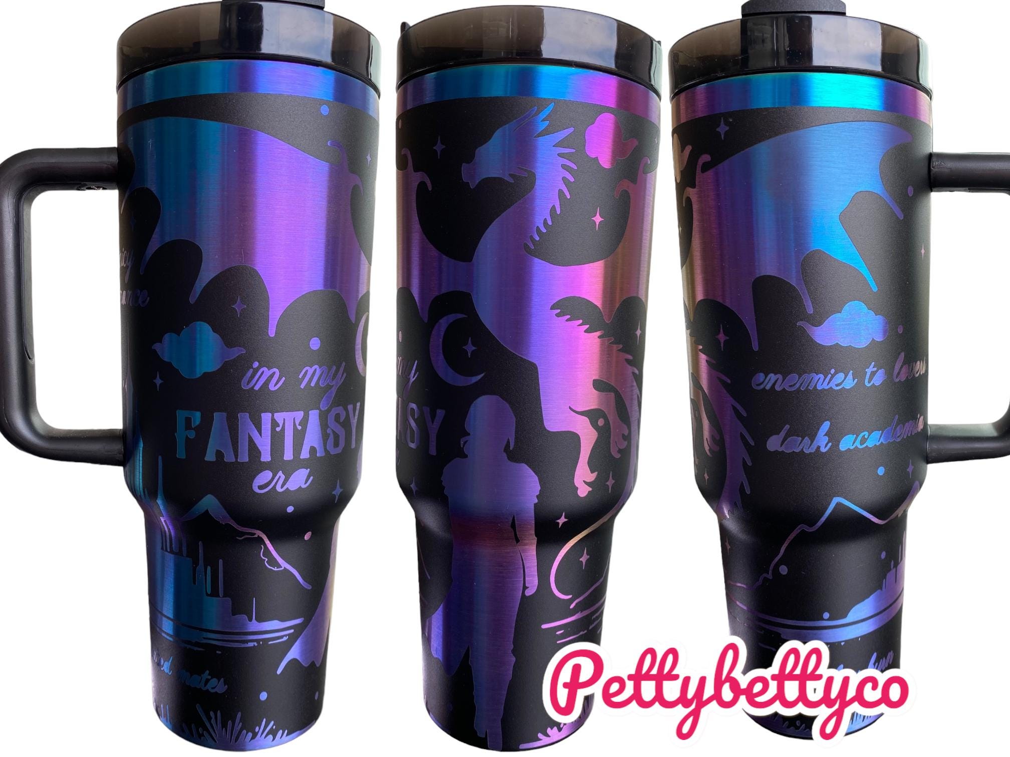 Fantasy Dragon Tumbler - Fantasy Era Engraved Tumbler  - Dragon Book Engraved Tumbler - In My Dragon Era - Booktok Engraved Cup -Book Theme