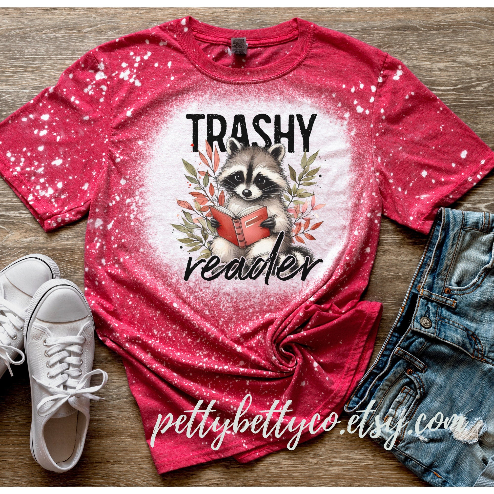 Trashy Reader Shirt - Cute Racoon Shirt - Feral Reader Shirt - Smut Shirt - Romance Book Reader Shirt - Book Worm Shirt - Shirt for Reader
