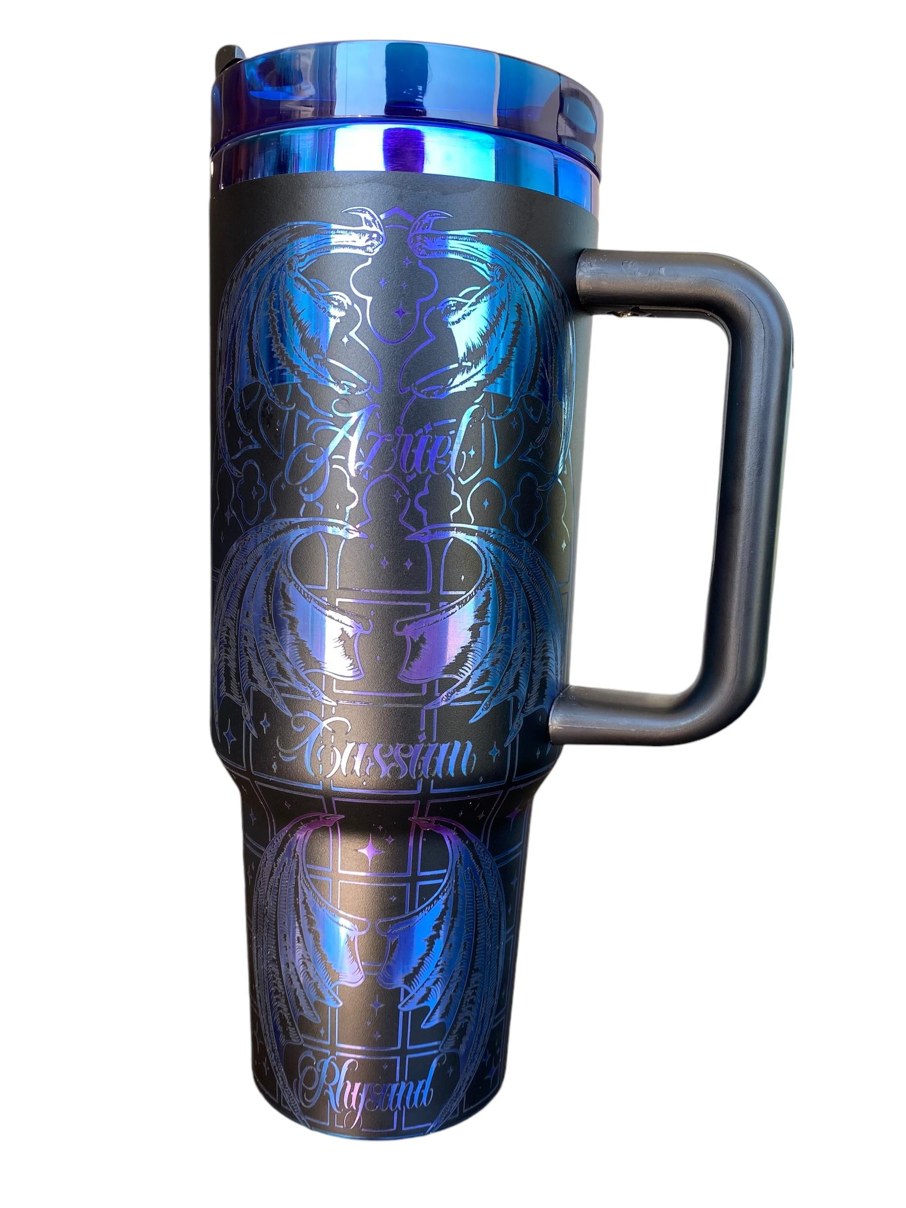 Illyrians of the Night Court Tumbler - Bat Boys Tumbler - Wing Span Tumbler - engraved ACOTAR tumbler - Night Court -Rhysand Azriel Cassian