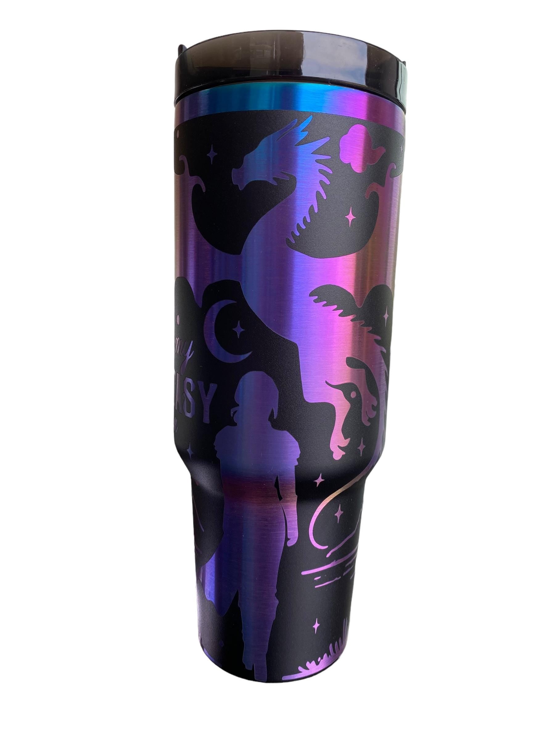 Fantasy Dragon Tumbler - Fantasy Era Engraved Tumbler  - Dragon Book Engraved Tumbler - In My Dragon Era - Booktok Engraved Cup -Book Theme