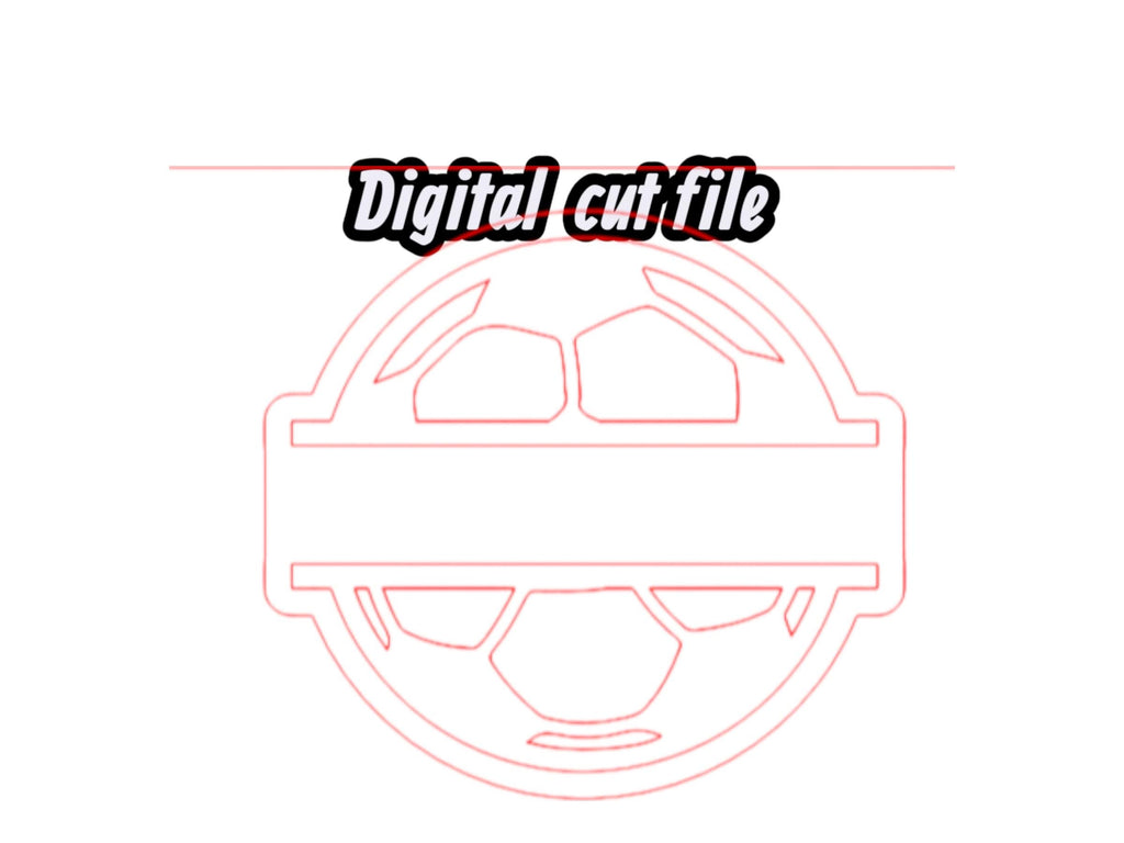 SoccerCheerstick SVG - Image Used to Cut Wooden Cut out for Soccer Cheer Stick