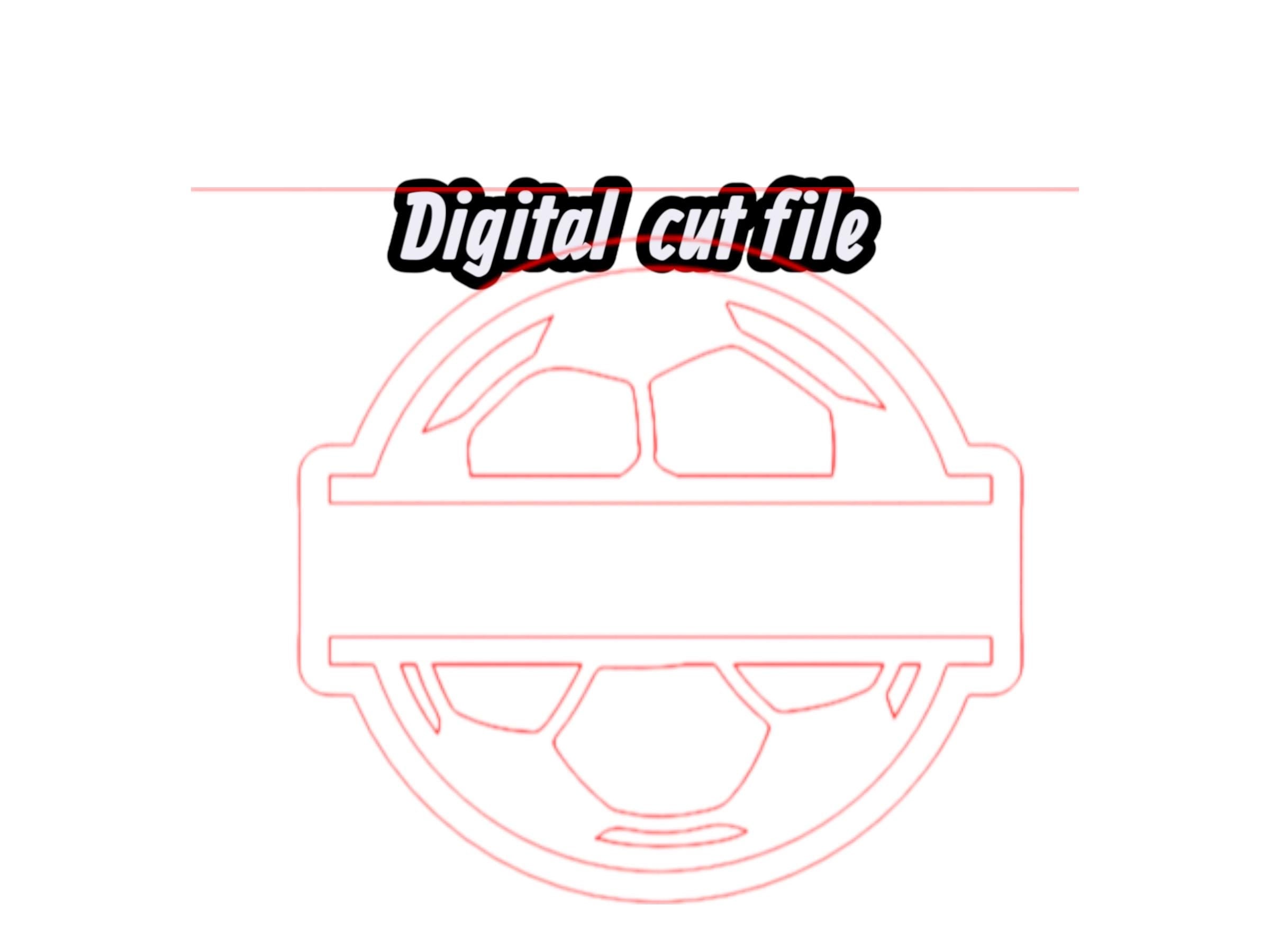 SoccerCheerstick SVG - Image Used to Cut Wooden Cut out for Soccer Cheer Stick