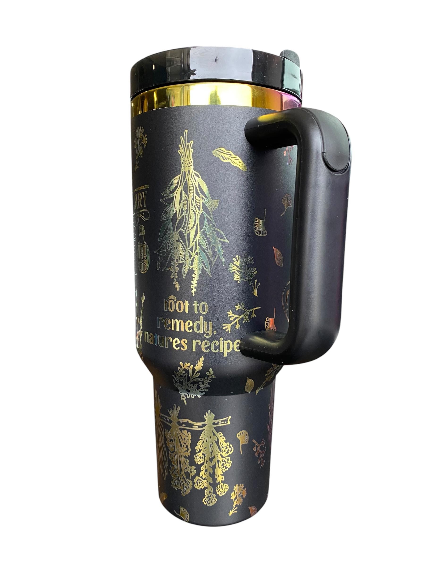 Herbologist Tumbler - I got an Herb for that - Apothecary Natures Remedy -  earth Witch - Whitchy Tumbler - Witch Tumbler - engraved Tumbler