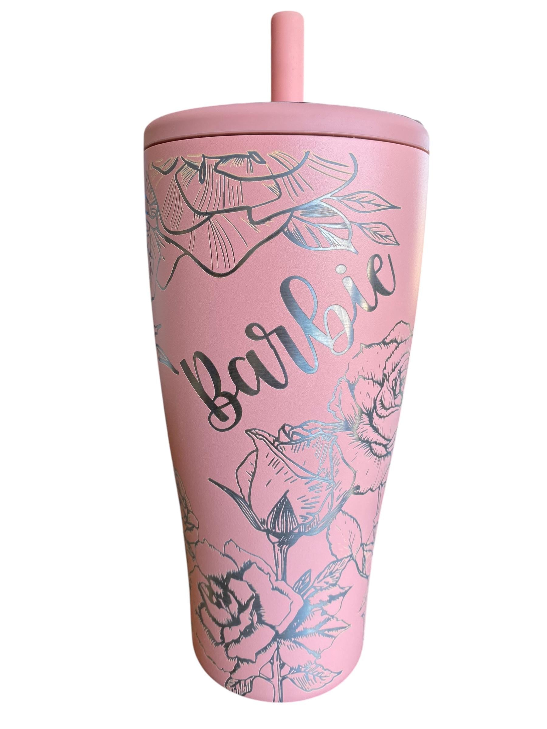 Roses Brumate era tumbler - Pink roses Cup - Engraved Floral Tumbler - Custom Flower Tumbler - engraved Tumbler - 40oz tumbler - Leak Proof