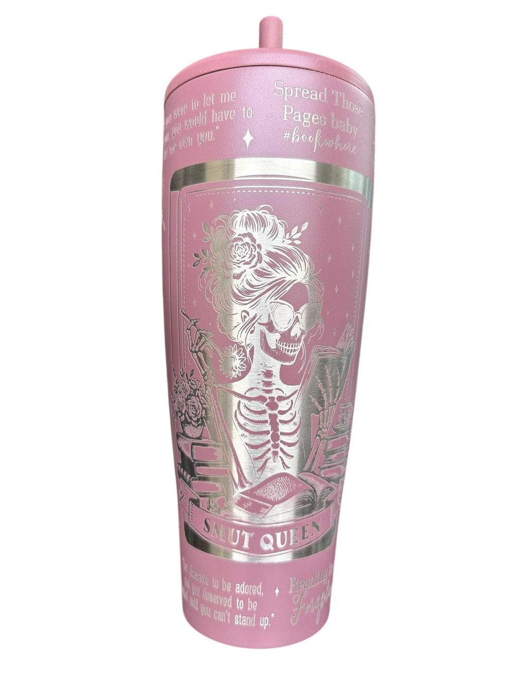 Smut Queen Brumate Tumbler - Dark Romance Reader Tumbler -  Engraved Cup - Custom Engraved  40oz tumbler with handle - Romance Book Theme