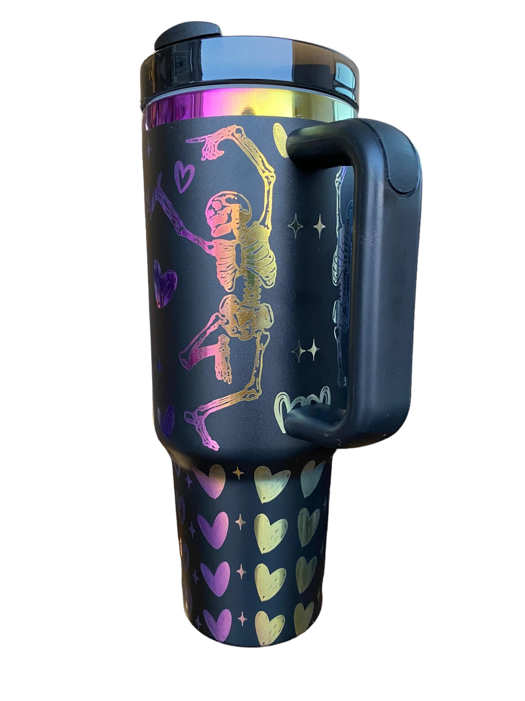 Have the Day You Deserve Tumbler - Skeleton Engraved Tumbler - 40oz Engraved Tumbler - Halloween Cup - Skeli Tumbler - Sarcastic