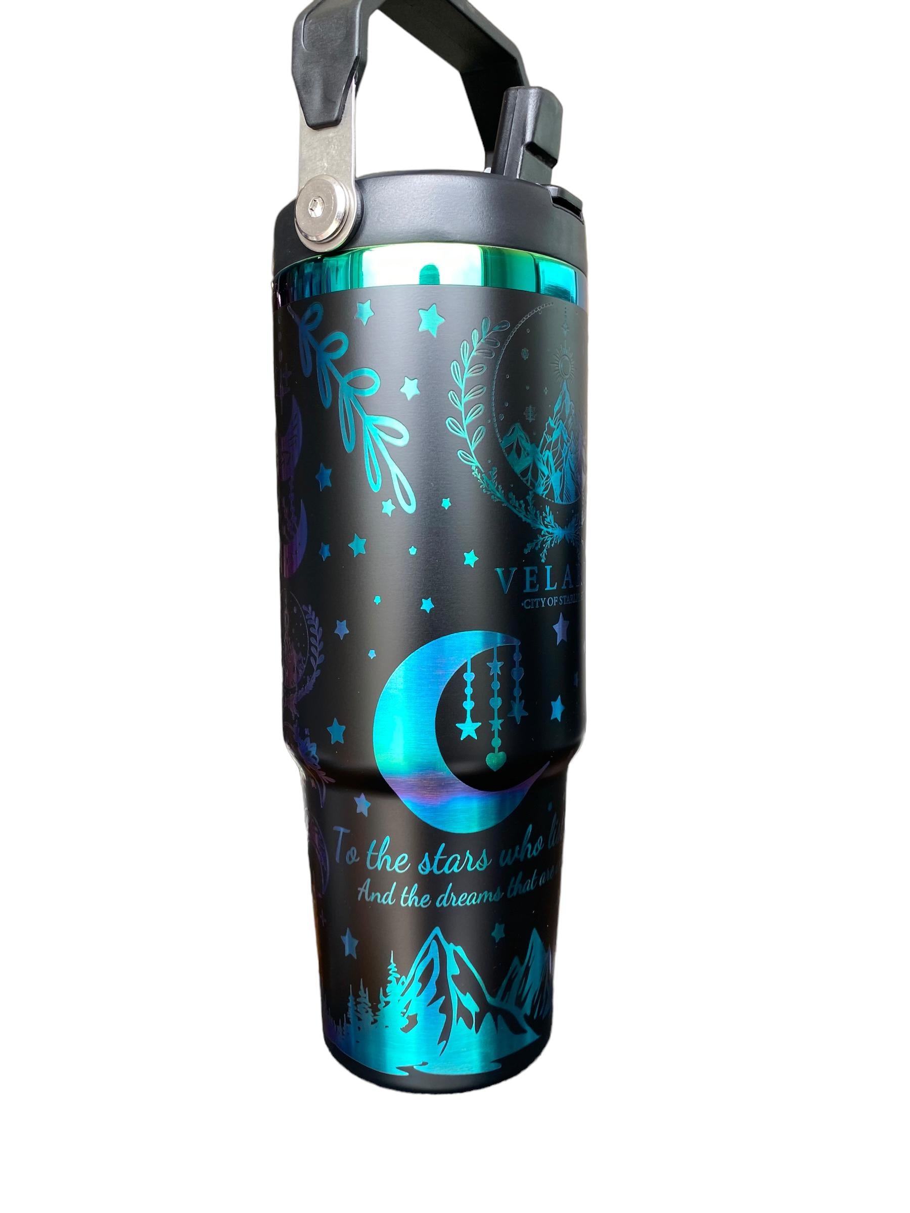 Spooky Season Tumbler - Ghosts and Ghouls Halloween Engraved Tumbler - 40oz Engraved Tumbler - Halloween Cup - Skeleton Tumbler