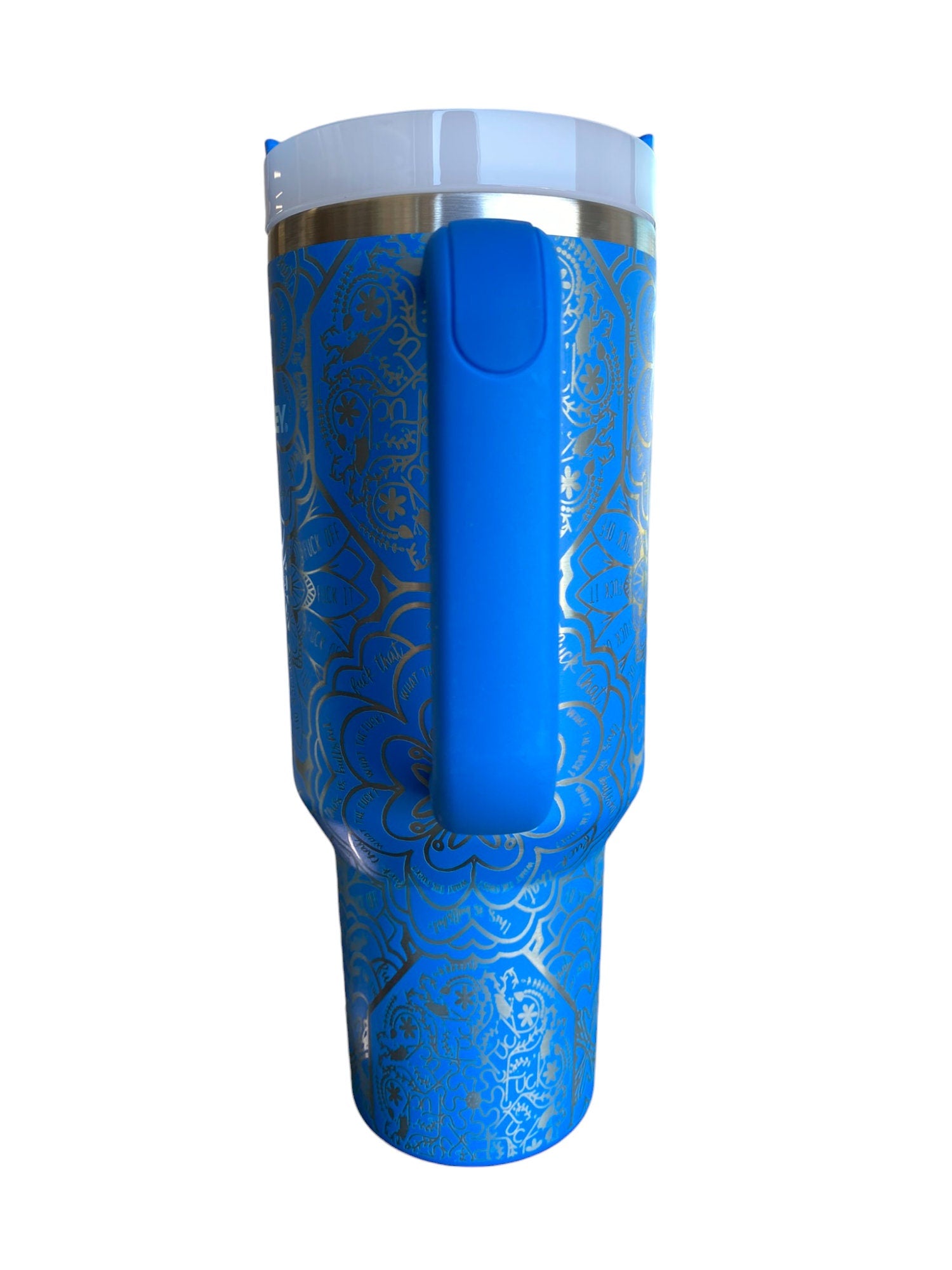 Mandala Tumbler - Word Mandala Tumbler - Cuss Word Mandala Tumbler - Adult Engraved Tumbler