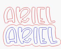 Custom text Cut File - Custom SVG for Cheerstick Name - Choose font- Digital Download