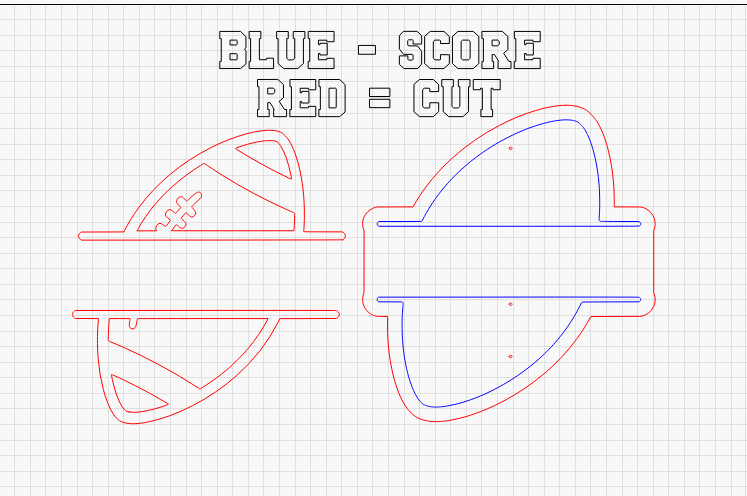 Football Pompom Stick SVG Cut File