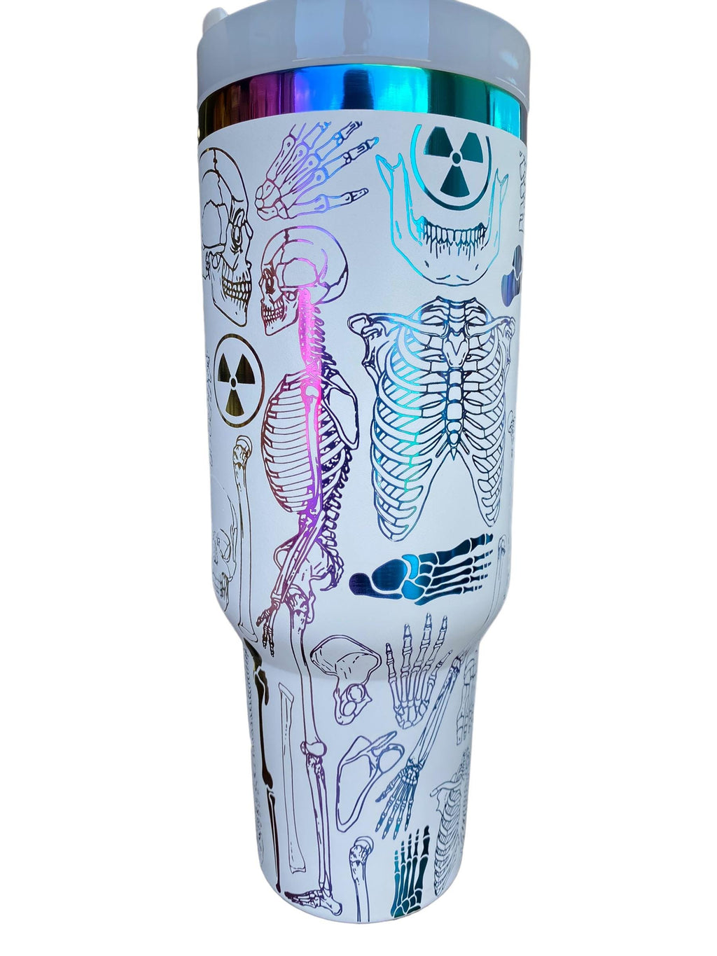 XRAY Tumbler - Radiologist  Gift - X-ray Ortho Tumbler - Xray tech| Xray tumble - 40oz Engraved Tumbler - Halloween - Skeleton Tumbler