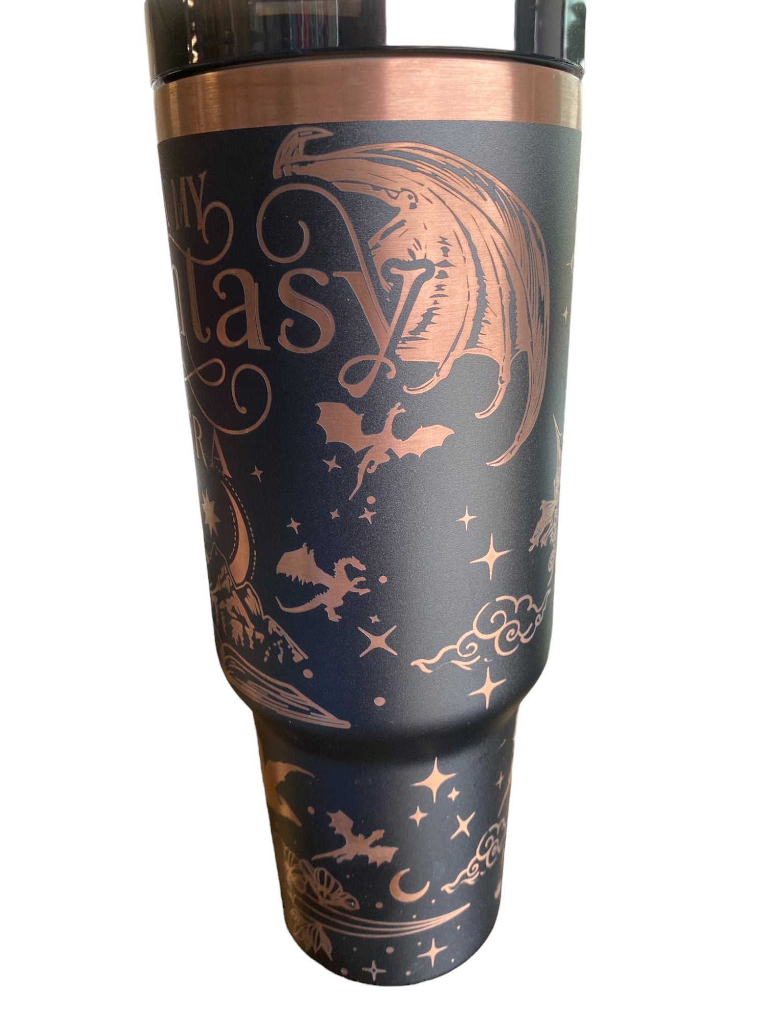 In My Fantasy Era Tumbler - Dragon Book Engraved Tumbler - In My Dragon Era - Booktok - Custom Engraved Cup -Book Theme Tumbler - Bookish
