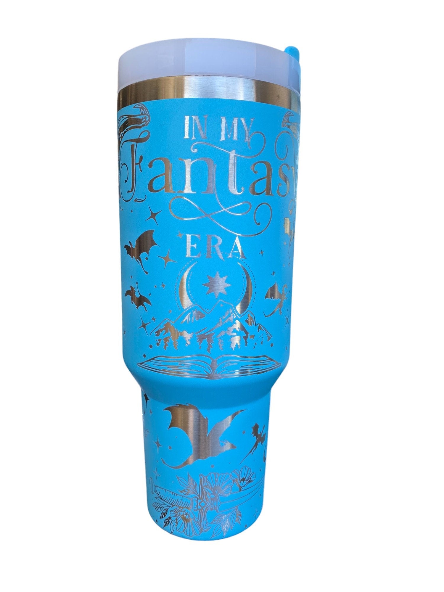 In My Fantasy Era Tumbler - Dragon Book Engraved Tumbler - In My Dragon Era - Booktok - Custom Engraved Cup -Book Theme Tumbler - Bookish