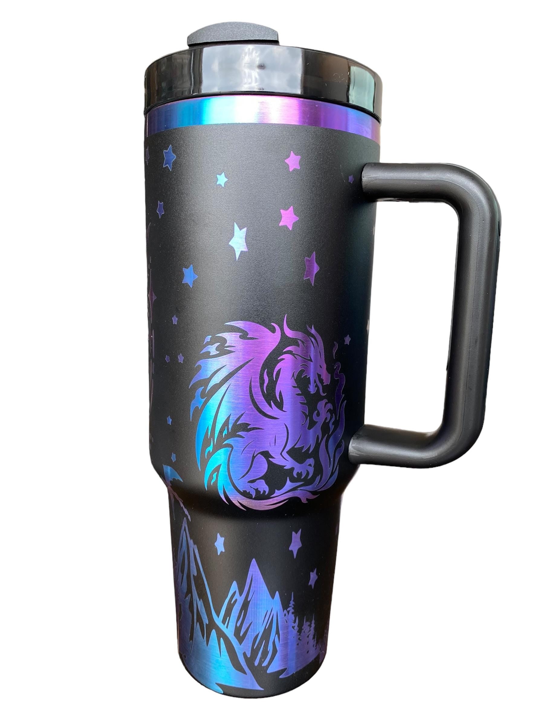 Dragon Tumbler - Fantasy Dragon Engraved Tumbler  - Dragon Book Engraved Tumbler - In My Dragon Era - Booktok Engraved Cup -Book Theme