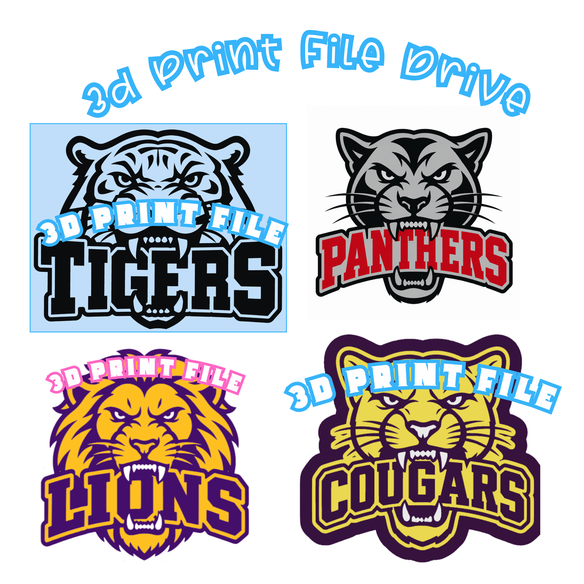 Fierce Mascot 3D Print Membership | Lifetime Google Drive Access (One-Time Purchase