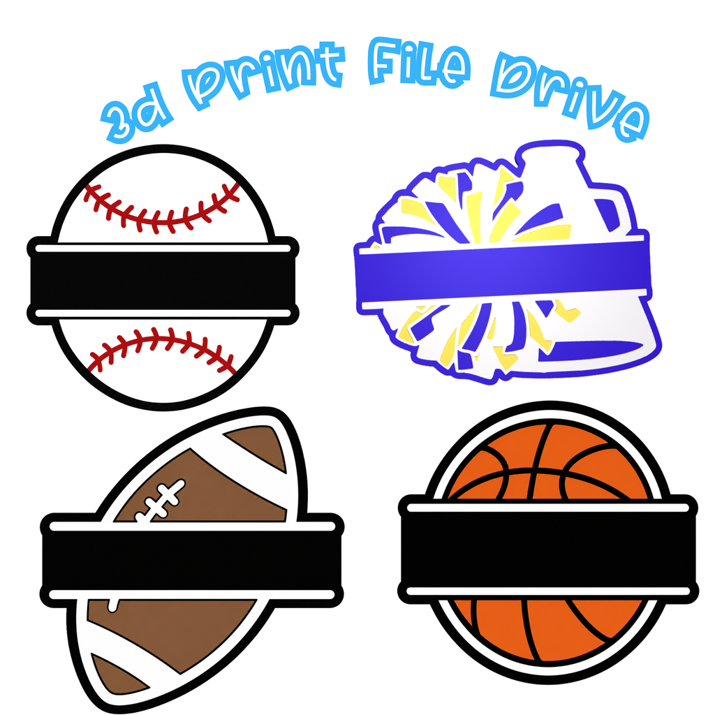 Sports Ball 3D Print File Library | Lifetime Google Drive Access (One-Time Purchase)