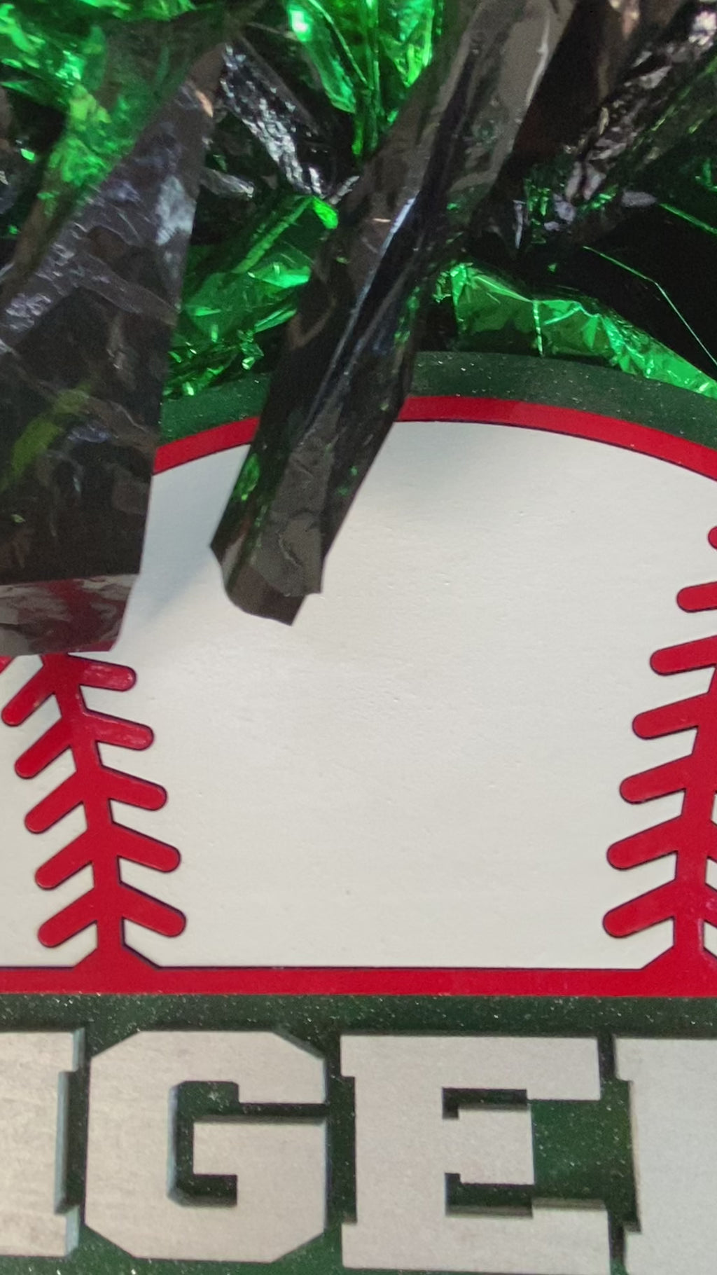 Baseball Pom-Pom Noise Maker Stick – Custom Team Colors | Game Day Cheer Stick