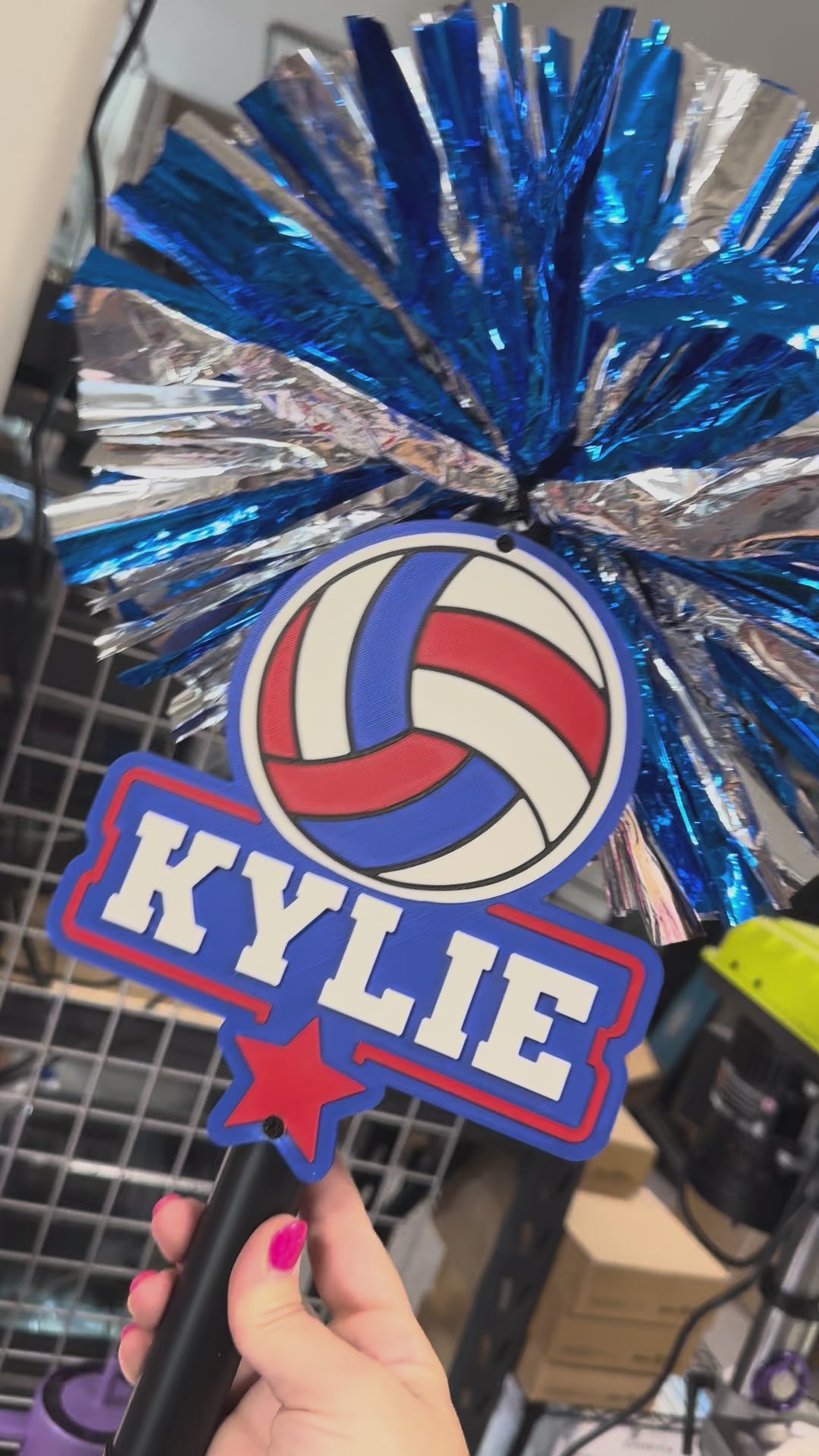 Volleyball Star Pompom Stick