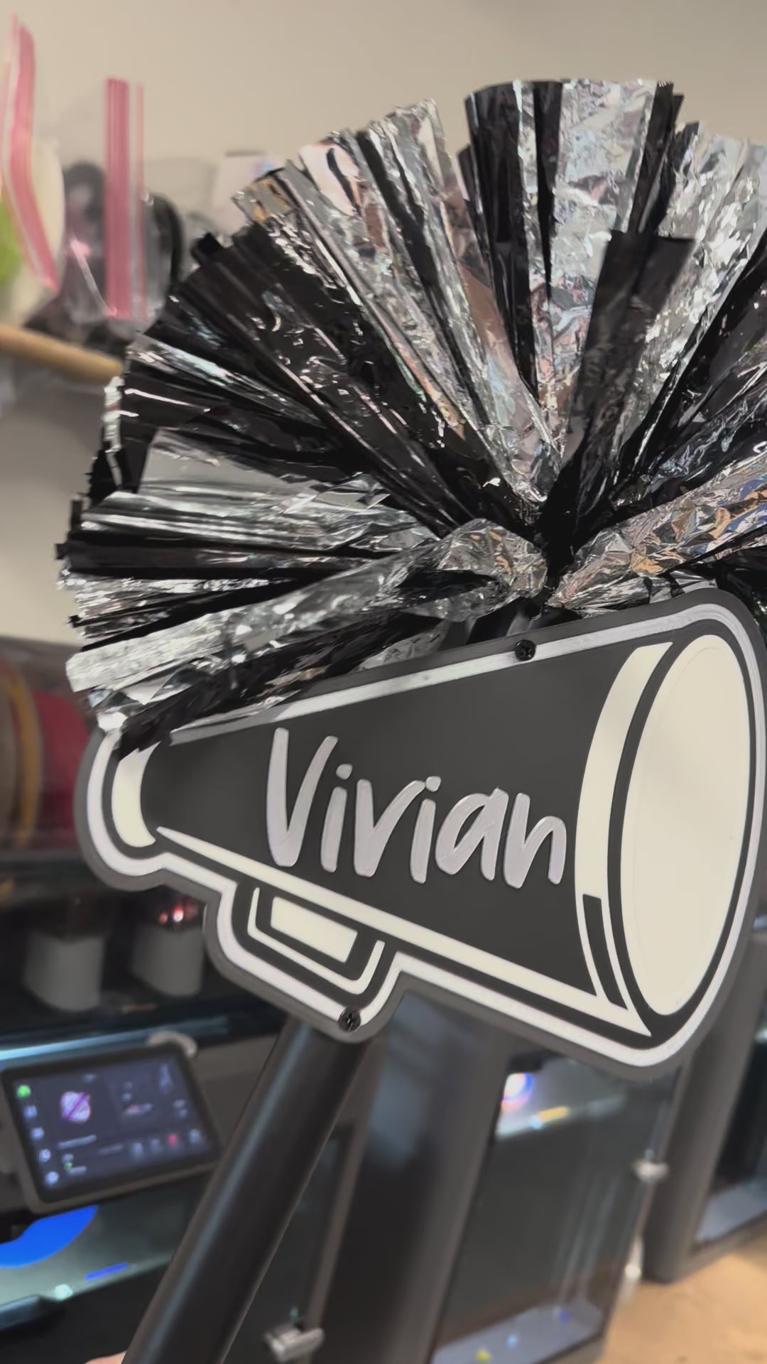 Cheer Megaphone Pompom Stick