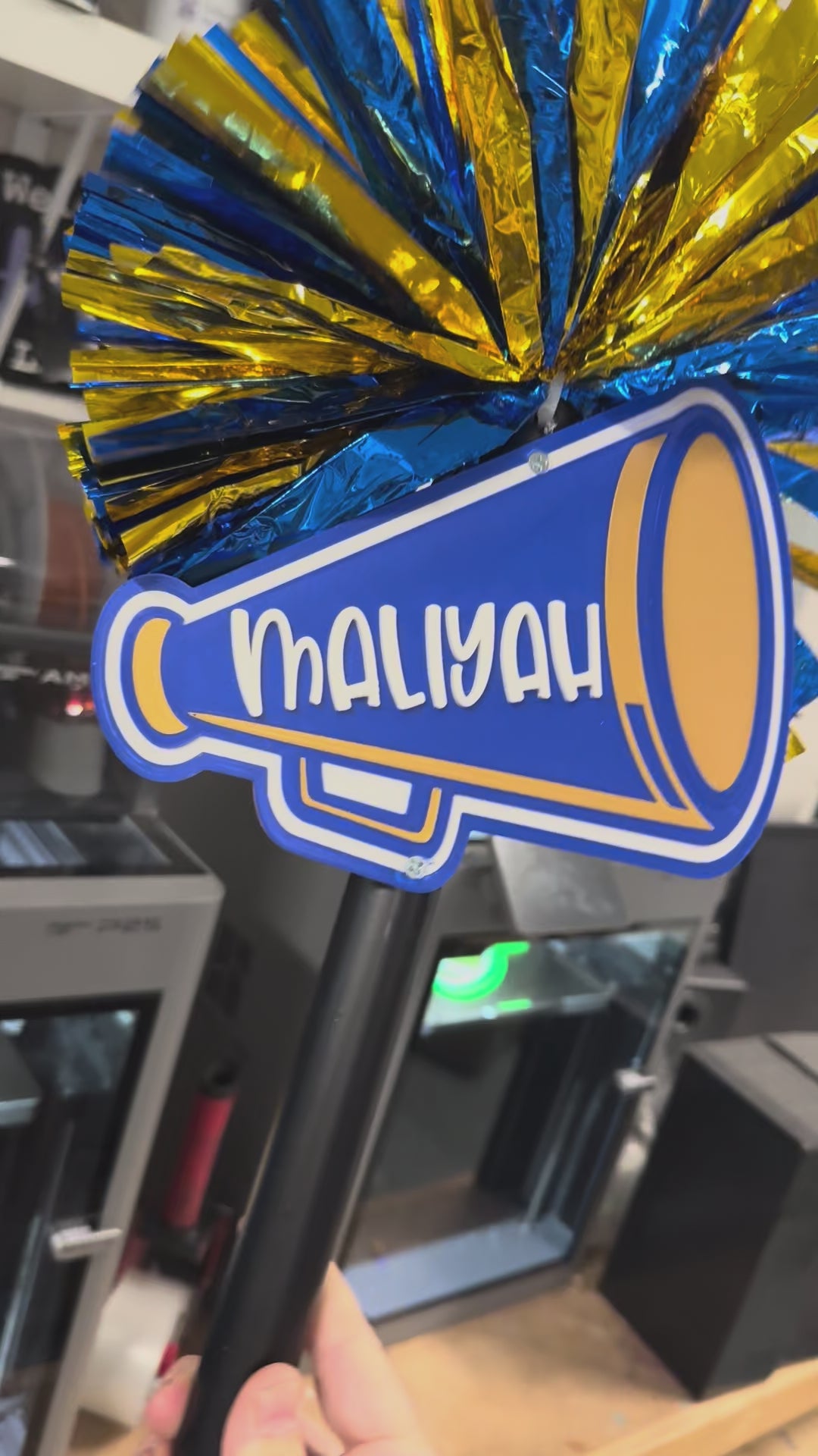 Cheer Megaphone Pompom Stick