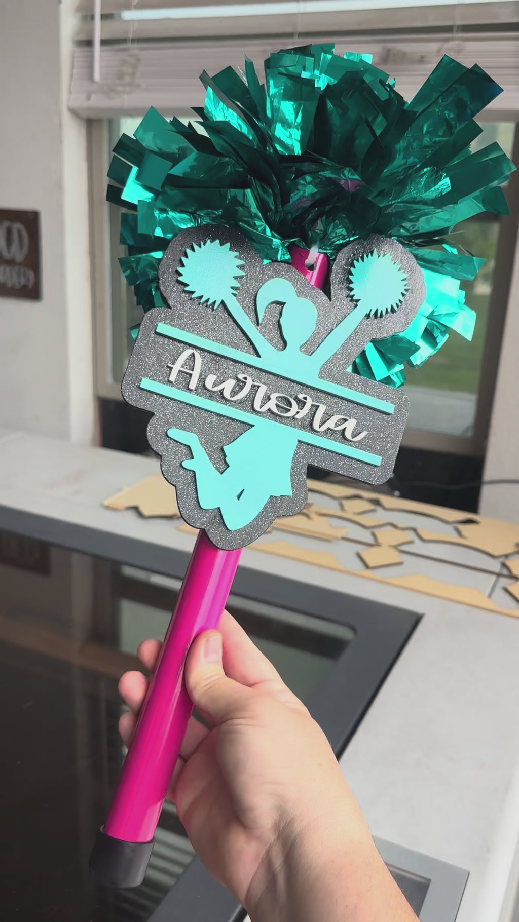 Custom Cheer Pompom Stick