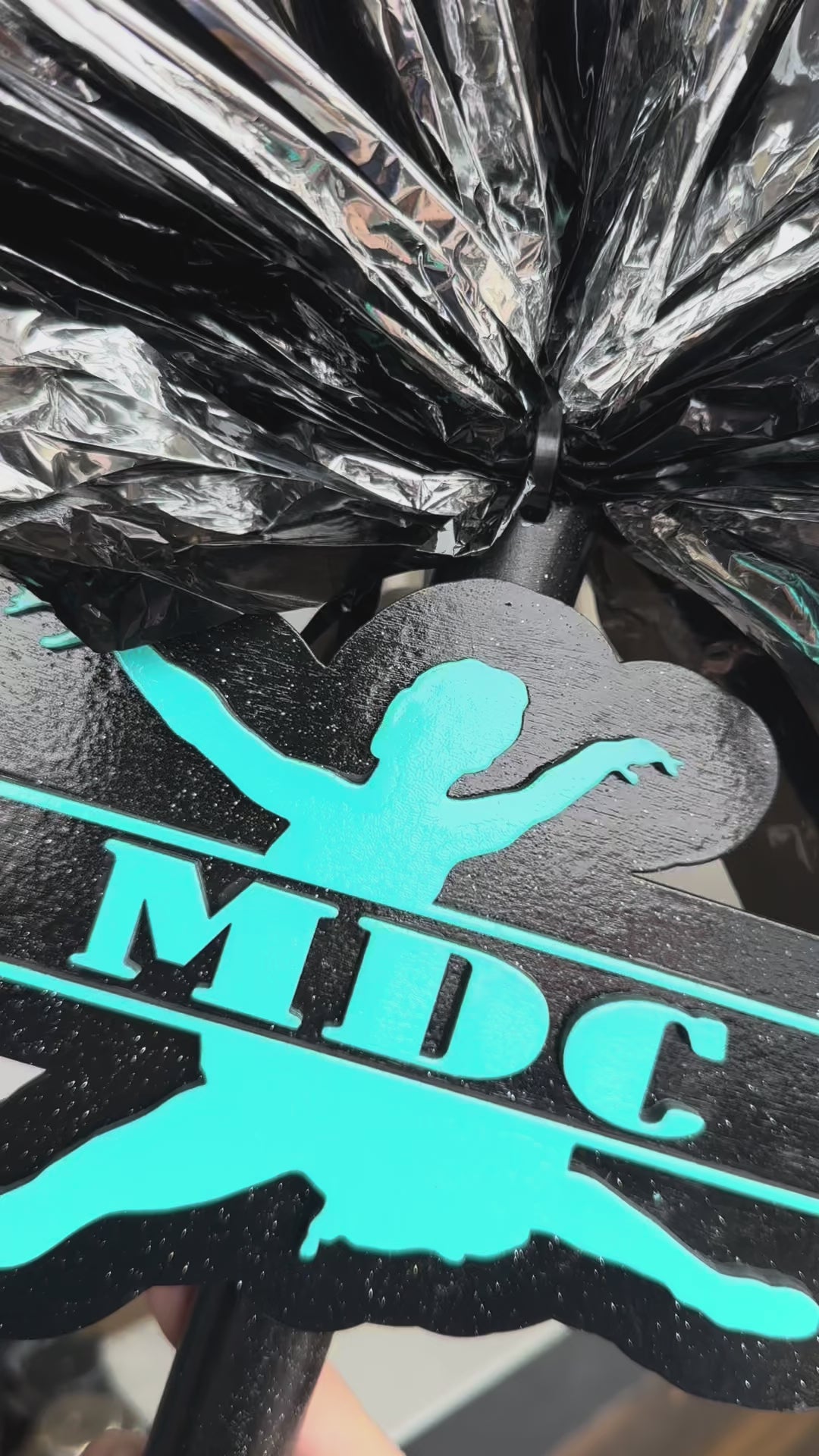 Custom Dance Cheerstick Noise Maker | Personalized Dance Team Spirit Shaker | Dance Mom Cheer Stick | Competition Dance Spirit Pom | Custom Name Dance Prop