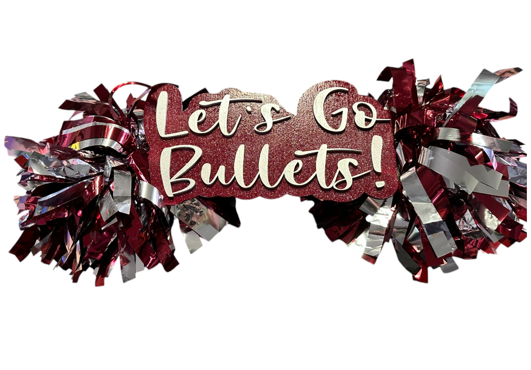 Custom Cheer Stick Pompom Sign – Personalized Spirit Gear